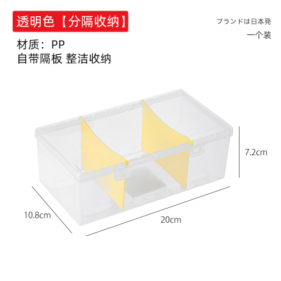 便捷储物盒塑料桌面小物透明收纳箱化妆品儿童玩具收纳盒零食整理箱
