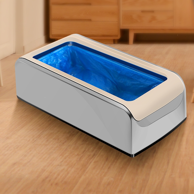 性鞋套机器智能鞋膜机踩脚套盒室内_升级新款星空灰_配50只无纺布鞋套