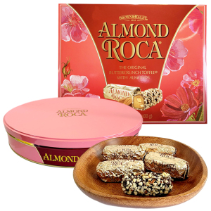 美国进口Almond Roca乐家扁桃仁巧克力糖100g/200g/300g/600g糖果礼盒装罐装零食年货