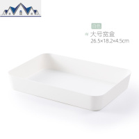 厨房餐具收纳盒抽屉式日式塑料分隔整理盒子勺筷收纳盒橱柜置物架 三维工匠