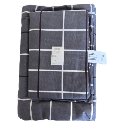 鑫欣韵被套床单格子三件套1.55m*2.1m 套