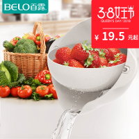 双层洗菜盆塑料沥水篮漏盆洗菜篮子菜蓝淘菜盆米家用厨房洗水果盘