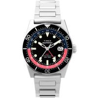 深海系列米gmt两地时石英防水手表