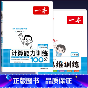 6年级下册 数学计算+思维训练全一册(2本套) 小学通用 [正版]2024版 数学思维训练一年级二年级三四五六年级上册下