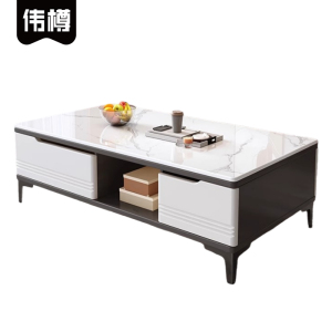 伟樽岩板茶几130*60*47cm张