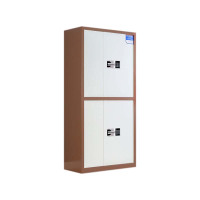 铭威盾保密柜财务档案柜文件柜办公室资料储物柜保险柜电子密码国保锁通双节咖框白门-国保密码锁常规