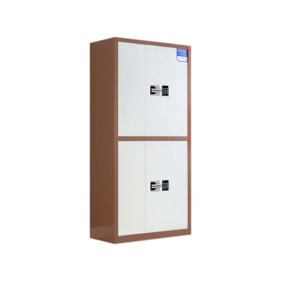 铭威盾保密柜财务档案柜文件柜办公室资料储物柜保险柜电子密码国保锁通双节咖框白门-国保密码锁常规