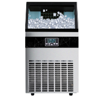 埃利斯(AILISI)55冰格不锈钢外壳制冰机 手动自动加水 方冰HZB-80FAB