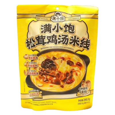 满小饱松茸鸡汤米线240.5g/袋*6 国产美味 满足你的味蕾享受