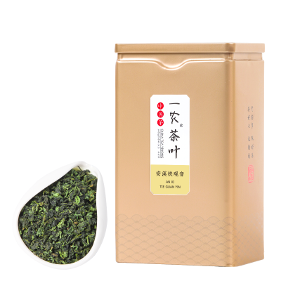 一农茶叶特级清香型铁观音100g金方罐福建茗茶乌龙茶安溪铁观音