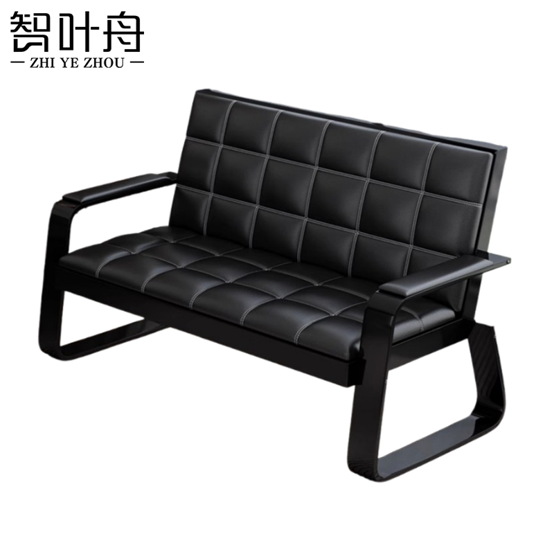 智叶舟办公沙发双人位135*72*85cm张
