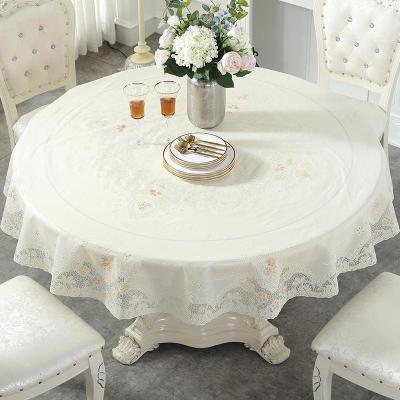 家柏饰(CORATED)小圆形大圆桌pvc餐桌布桌布防水防烫防油免洗塑料台布家用长方形