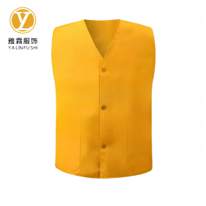 雅霖服 劳保马甲YLF24ZS166 黄色 件