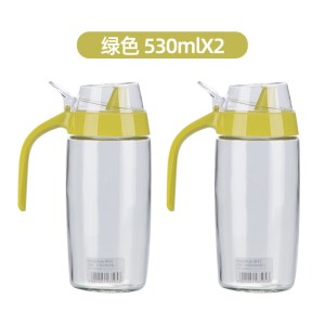 茶花玻璃油壶大容量塑料厨房家用小油罐油瓶酱油醋调料瓶