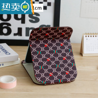 敬平折叠镜子化妆镜台式桌面可立家用小型便携办公室学生宿舍大号翻盖 爱心8字-小号便携式用镜