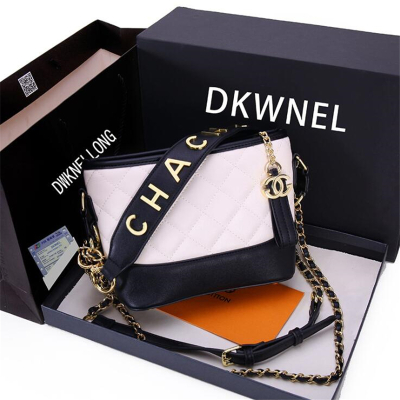 蒂兰仕2021新款包包女包PP-双G流浪包小香风包包女时尚菱格链条包百搭水桶包大容量斜挎包女士单肩包女流浪女包