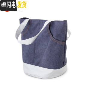 三维工匠304不锈钢饭盒保温双层带盖手提便当盒学生成人2层3三层多层餐盒 天蓝色便携饭盒袋/无赠品