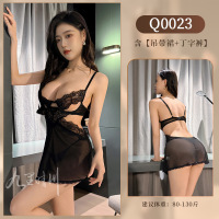 九里晴川内衣睡裙性感蕾丝吊带透视镂空修身显瘦女成人用品 Q0023 均码