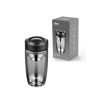 艾逸瑶选 CJ-21052 逸生活绅士双层玻璃杯400ML