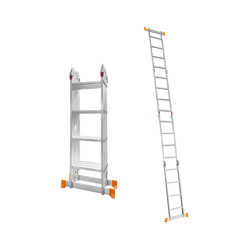 围达 铝合金折叠梯子 加厚4步四折 个
