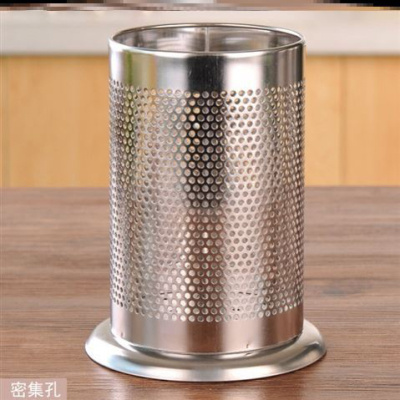 创意筷子筒架收纳盒刀叉家用厨房兜北欧个性壁挂式勺子筷笼快子搂 敬平 不锈钢密孔筷子筒