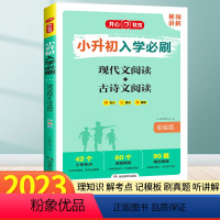 现代文阅读+古诗文阅读 小学升初中 [正版]2023新 小升初阅读理解专项训练人教版 现代文阅读+文言文阅读与训练小学升