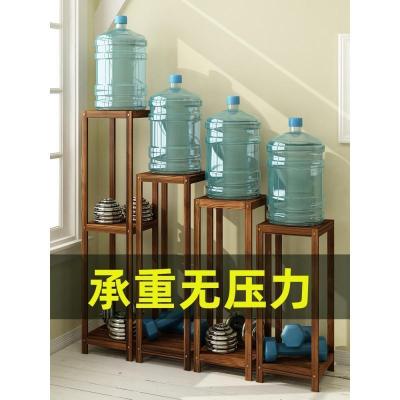 森美人置物架卧室实木简约花盆架机顶盒收纳架木板长方形花架子隔板