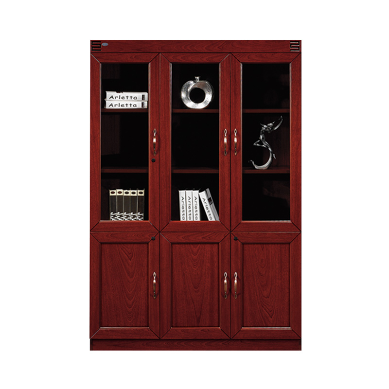 中豫鑫泽 ZYXZ4052414木质文件柜油漆贴木皮资料柜书柜 三门