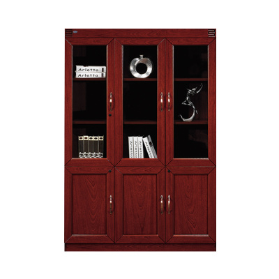 中豫鑫泽 ZYXZ4052414木质文件柜油漆贴木皮资料柜书柜 三门