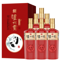 泸州贡精品白酒浓香型52度纯粮食酒送礼高度口粮白酒礼盒装500ml*6 整箱装