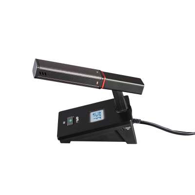 QNOA QN-MWC600Sc/d 启诺会议短咪麦克风 专业视频会议带显示器有线话筒 黑色 台