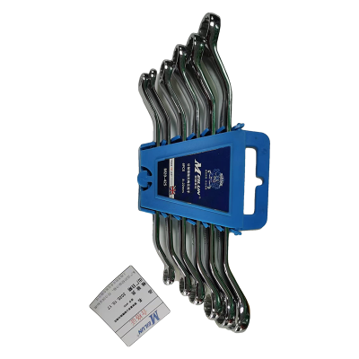 塑架套装公制精抛光梅花扳手6PCS