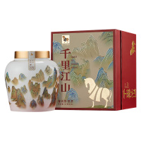 八马茶业普洱茶160g信记号千里江山普洱熟茶瓷罐装C1464