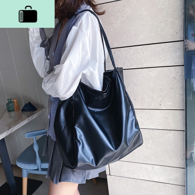 大容量包包女2020夏天新款潮时尚百搭单肩包洋气港风复古托特包NEW LAKE女士单肩包