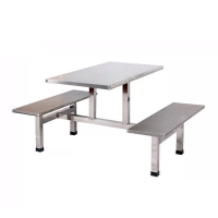 合祥源 连体餐桌椅组合 1100*600*750mm QX-CZ20 单位:张