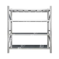 居将 JJ4012901 不锈钢货架201材质四层仓储货架 120*50*200cm/300kg主架