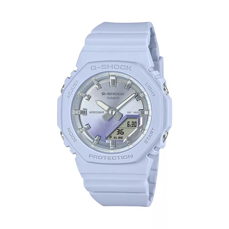 卡西欧(CASIO)蓝树脂表壳石英表46mm防水200米多功能运动手表