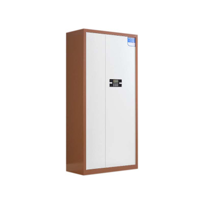 鑫升顺保密柜财务档案柜文件柜办公室资料储物柜保险柜电子密码国保锁通体咖框白门-电子密码锁