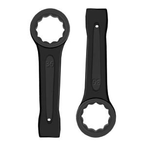 立伟铁牛敲击梅花扳手36mm/把