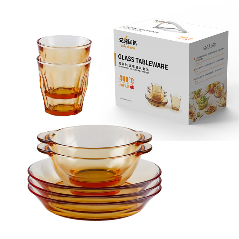 艾逸瑶选 铂萃系列高硼硅玻璃餐具7件套A CJ-21133