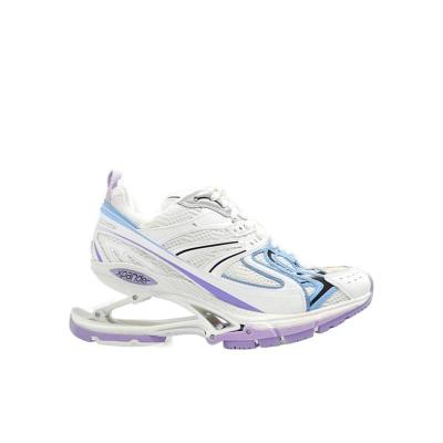 巴黎世家(Balenciaga)女款跑鞋系带低帮休闲运动鞋圆头透气耐磨橡