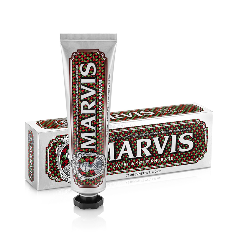 marvis玛尔仕清甜琥珀牙膏75ml 持久清新洁净皓齿淡淡松香