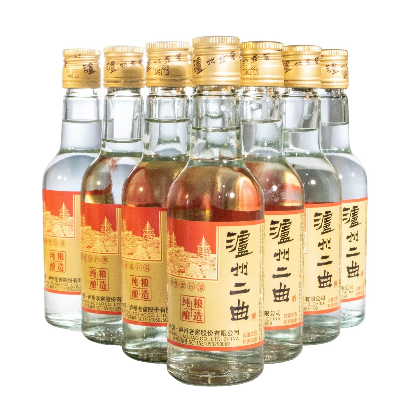 泸州老窖 纯粮二曲42度125ml*10 浓香型白酒