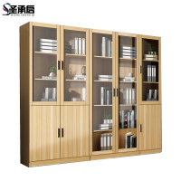 圣承启 玻璃门书柜 组合台