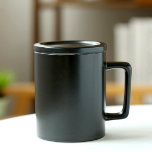 梵澜狸带盖陶瓷杯T79 个