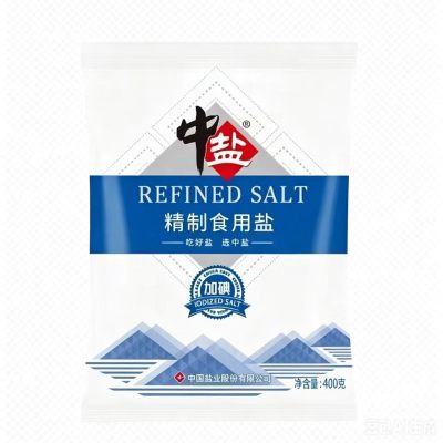 中盐 精制食用盐400g/袋