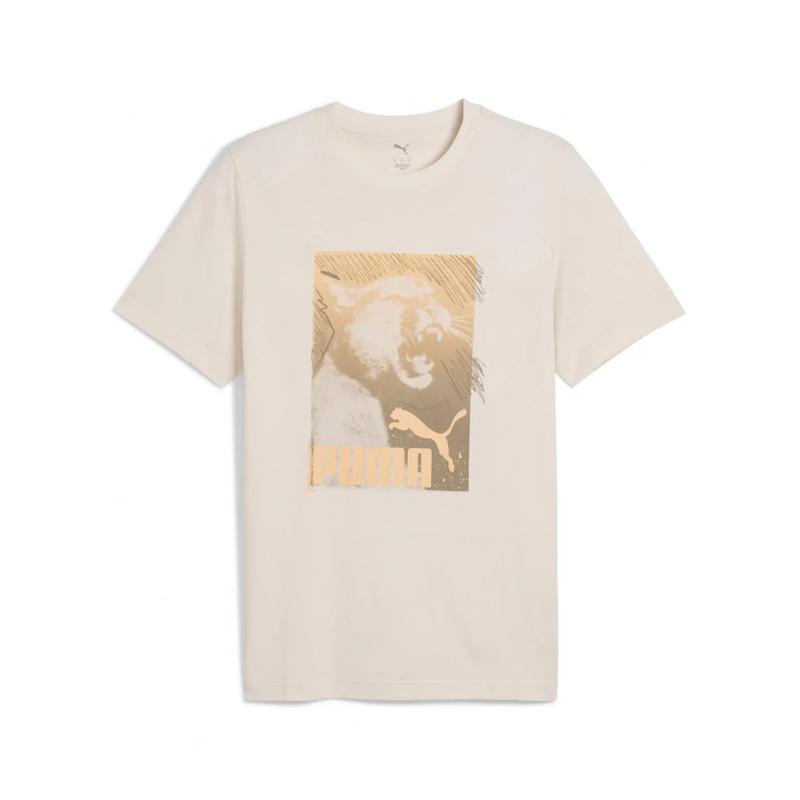 彪马(Puma)男运动T恤短袖纯棉环保印花休闲百搭圆领短袖春夏季男