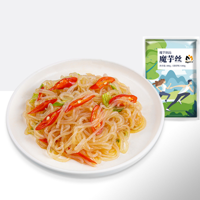 魔芋面低脂卡0脂肪魔芋丝速食即食热量免煮魔芋粉丝方便代餐主食