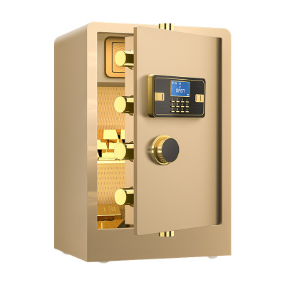 臻远ZY-NW-BXGS-39全钢实心保险柜办公防盗保险箱 高70cm金色电子款