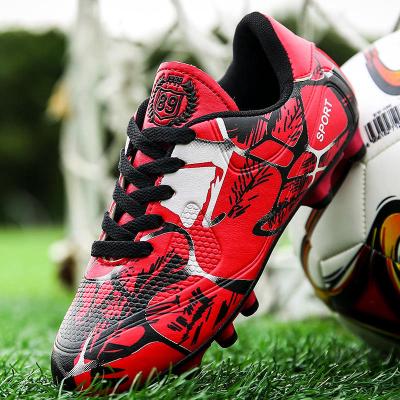 春季新款中大童足球鞋10岁运动11防滑12长钉13男童15女子皮足防滑